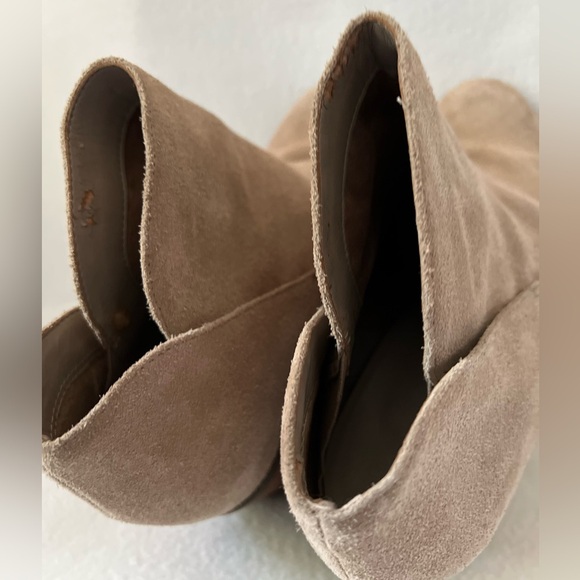 Jessica Simpson Size 8 1/2 Beige Suede Ankle Boots - Picture 11 of 16